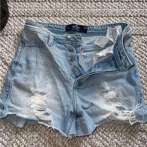 Hollister Light Blue Denim Shorts